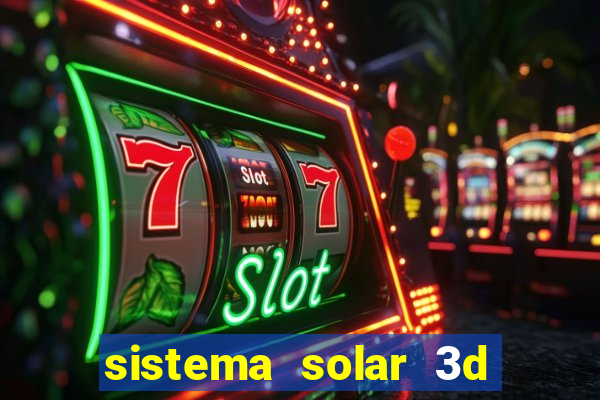 sistema solar 3d em movimento